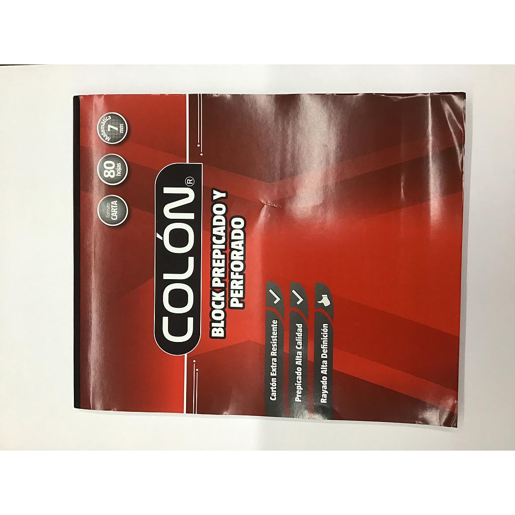 Block Apuntes Colón 80hjs. 7mm Carta